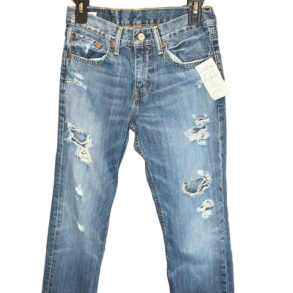 Levi's 511 Boys Distressed Jeans Slim medium wash sz 28 x 32
